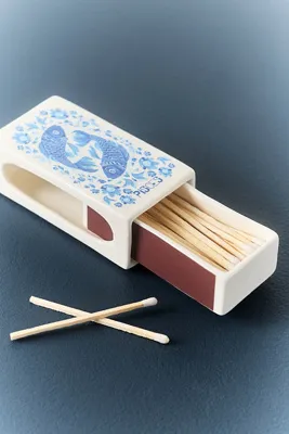 Zodiac Ceramic Matchbox by Anthropologie, image 2