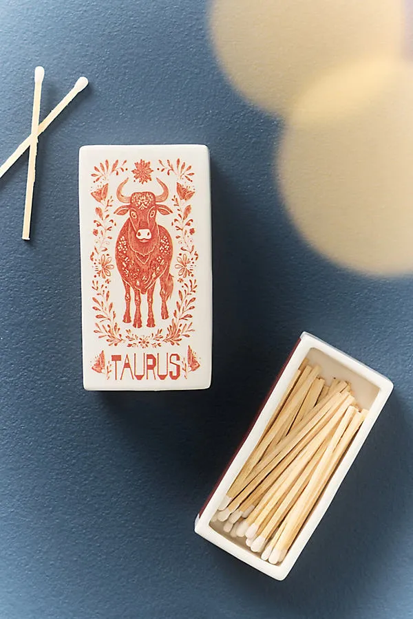 Zodiac Ceramic Matchbox by Anthropologie