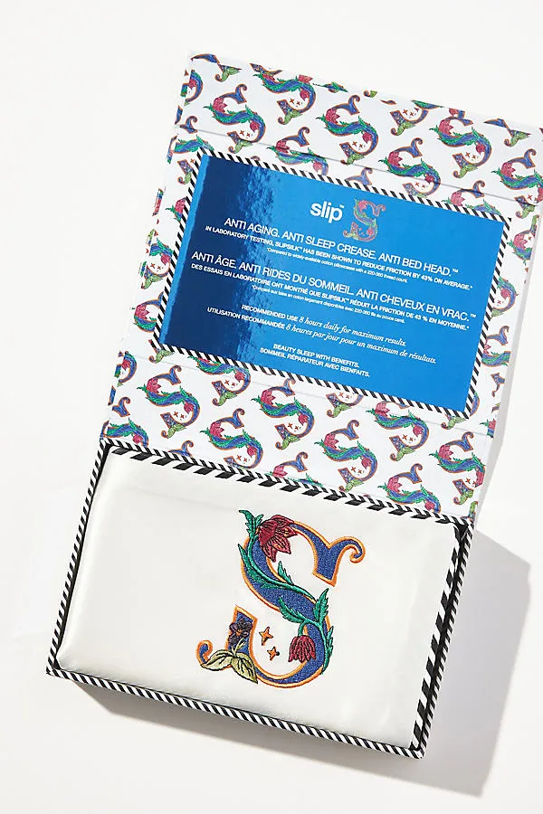 Silk Initial Collection Queen Pillowcase - Gold product