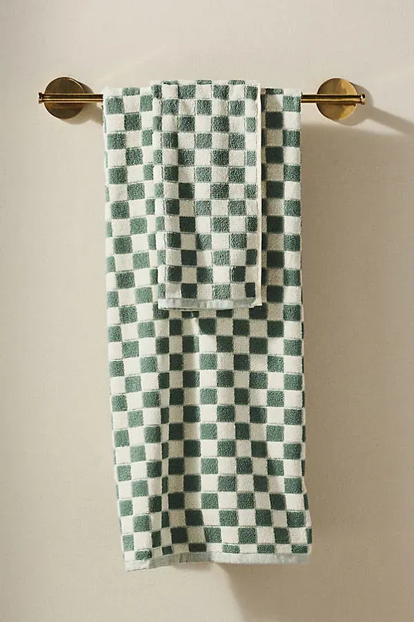 Mate Bath Towel Collection - Green, Cotton by Anthropologie