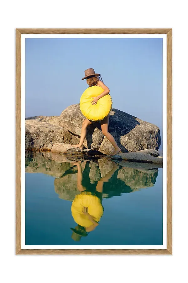Slim Aarons Finding a Spot Wall Art - Blue by Anthropologie