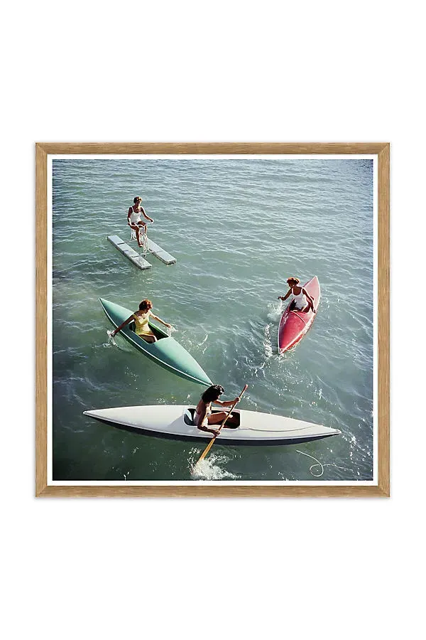 Slim Aarons Lake Tahoe Trip Wall Art - Blue by Anthropologie