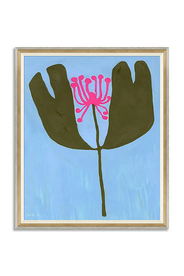 Susan Hable Colorful Florals Wall Art - Blue, Paper by Anthropologie