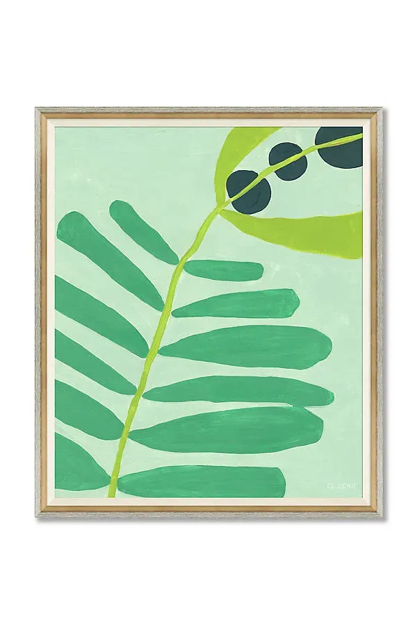 Susan Hable Colorful Florals Wall Art - Green, Paper by Anthropologie