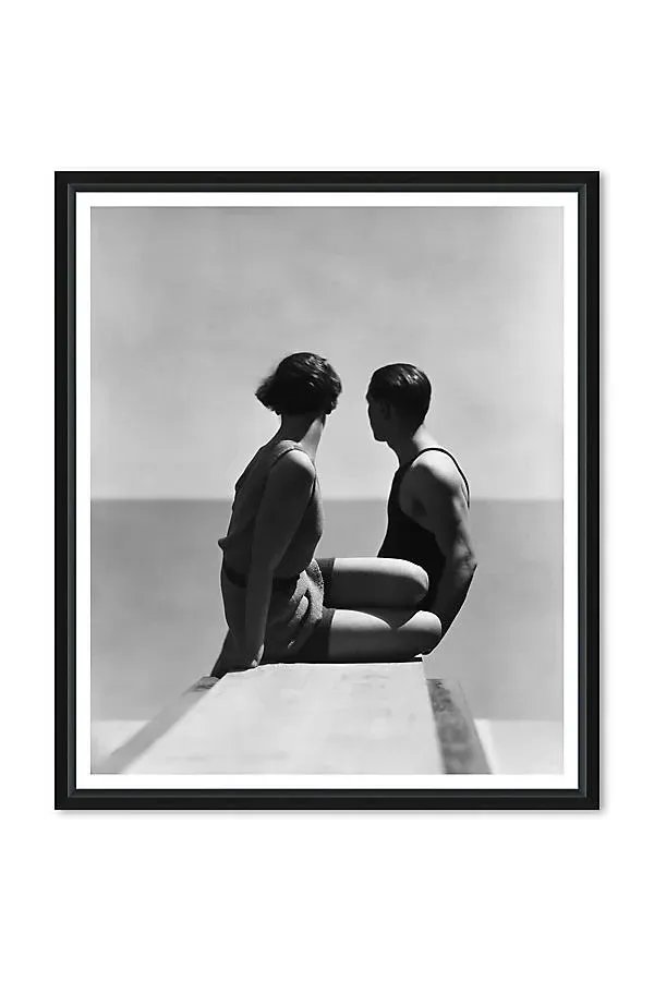 The Divers Wall Art - Black, Wood product