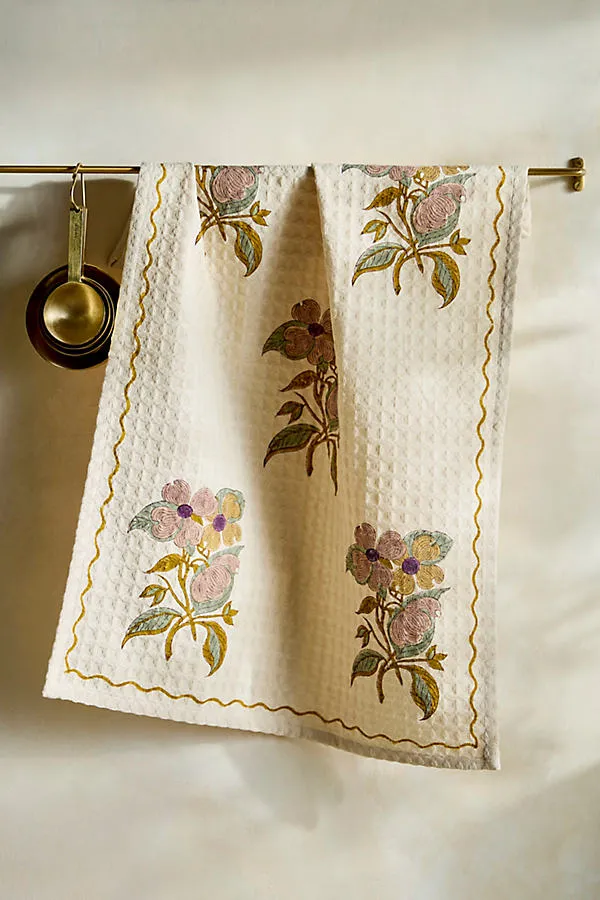 Floral Stripe Cotton Hand Towel product