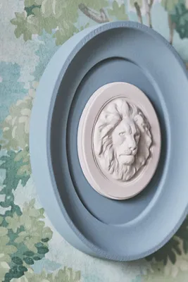 Framed Intaglio Gallery Wall Art - Blue, Plaster by Anthropologie, image 2