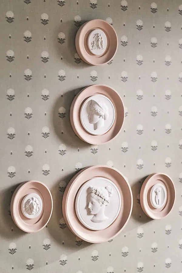 Framed Intaglio Wall Plaque - Pink, Plaster by Anthropologie