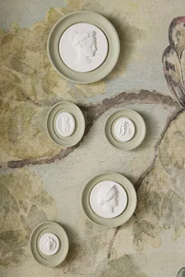 Intaglio Framed Gallery Wall Charm - Sage, Plaster by Anthropologie, image 2