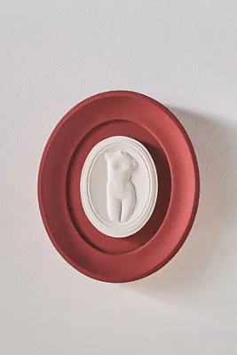 Rouge Framed Intaglio Wall Art - Red, Plaster product