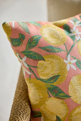 Orange Blossom Square Outdoor Pillow - Acrylic product