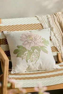 Posey Square Outdoor Pillow - Pink, Acrylic product