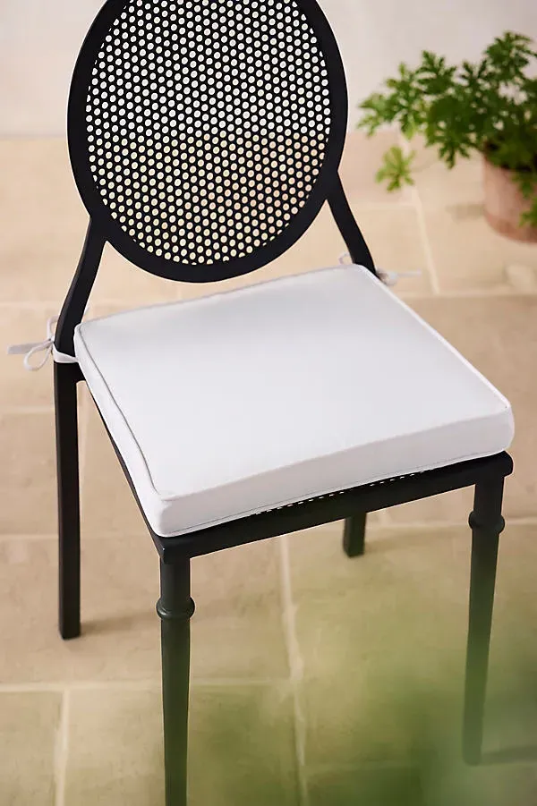 Veranda Chair Cushion - White, Acrylic by Anthropologie