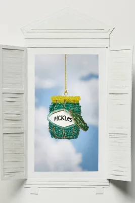 Beaded Ornament Set - Green by Anthropologie, image 2