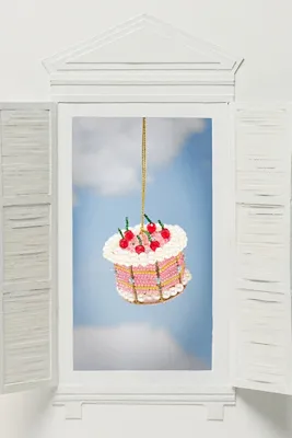 Beaded Ornament Set - Pink by Anthropologie, alternate view