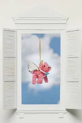 Beaded Ornament Set - Pink by Anthropologie, image 2