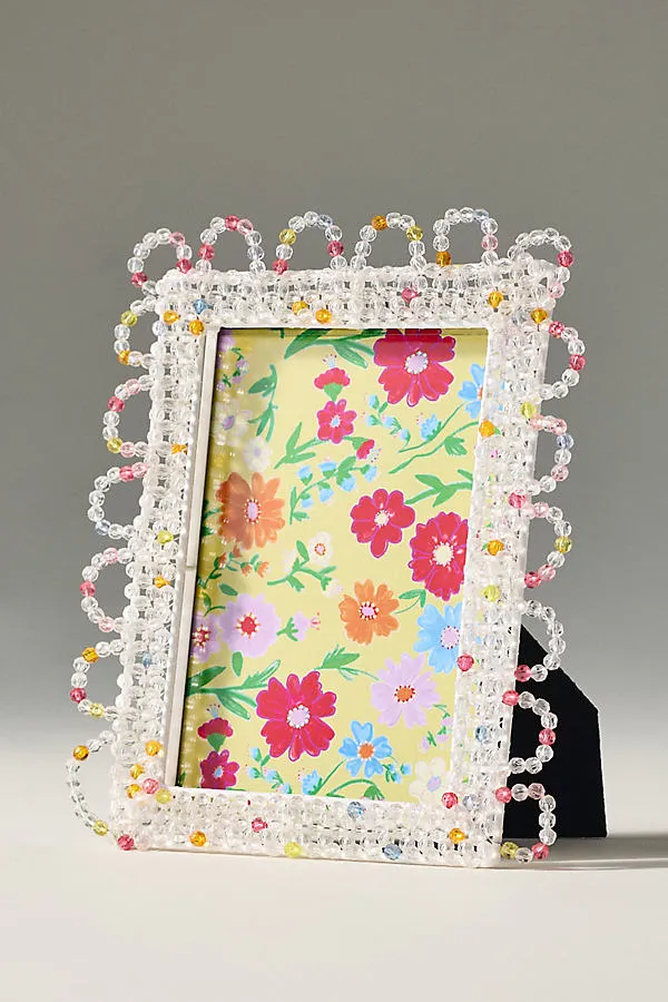 Beaded Picture Frame - Plastic by Anthropologie