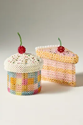 Beaded Sweet Treat Trinket - Pink, Plastic by Anthropologie, image 2