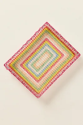 Susan Alexandra Beaded Tray - Red, Plastic by Anthropologie, alternate view