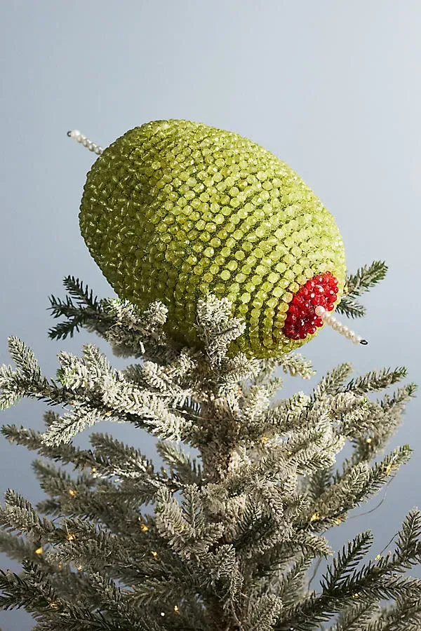 Susan Alexandra Icon Tree Topper Decorative Object - Green, Plastic by Anthropologie