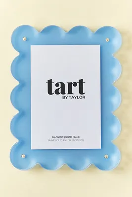 Tart by Taylor Acrylic Scalloped Picture Frame - Blue by Anthropologie, alternate view