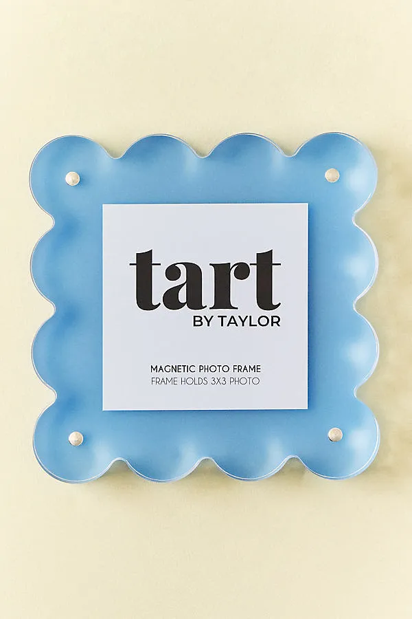 Tart by Taylor Acrylic Scalloped Picture Frame - Blue by Anthropologie