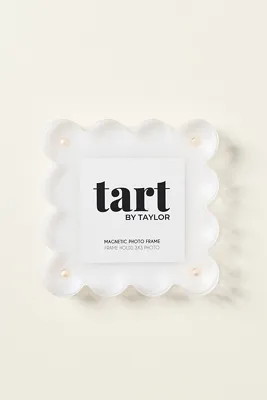 Tart by Taylor Acrylic Scalloped Picture Frame - White by Anthropologie, alternate view