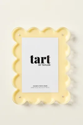 Tart by Taylor Acrylic Scalloped Picture Frame - Yellow by Anthropologie, image 2