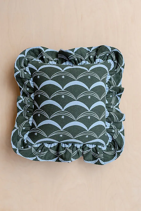 Circus Square Cushion - Green, Cotton product