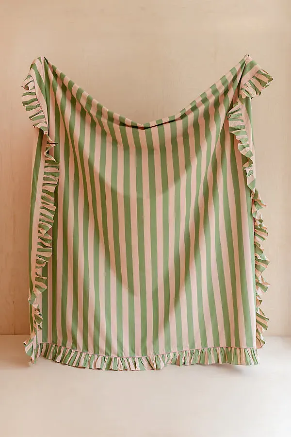Cotton Stripe Bedding Set - Green product