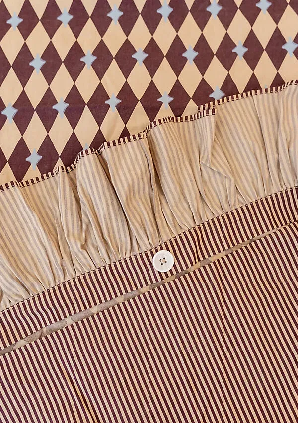 Harlequin Cotton Duvet Cover - Brown product