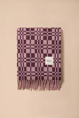 Lambswool Jacquard Throw Blanket by Anthropologie, image 2