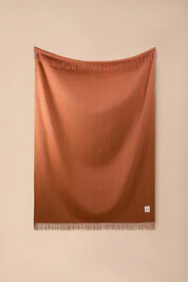 Lambswool Throw Blanket - Brown alternate view