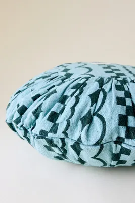 Round Cushion Cover - Green, Cotton Blend product