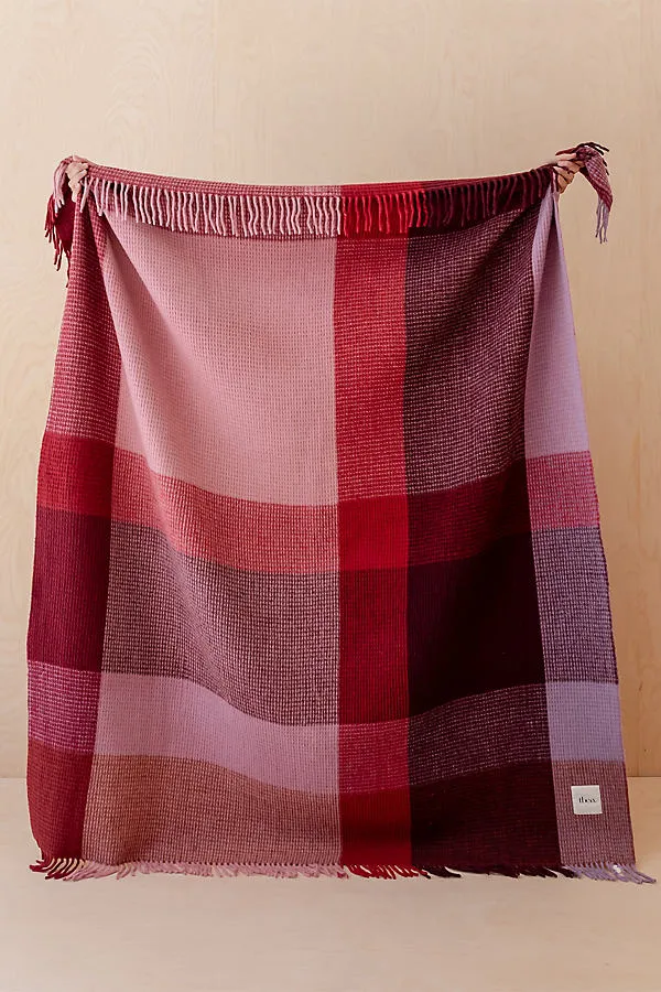 Waffle Wool-Blend Throw Blanket - Wool Mix product