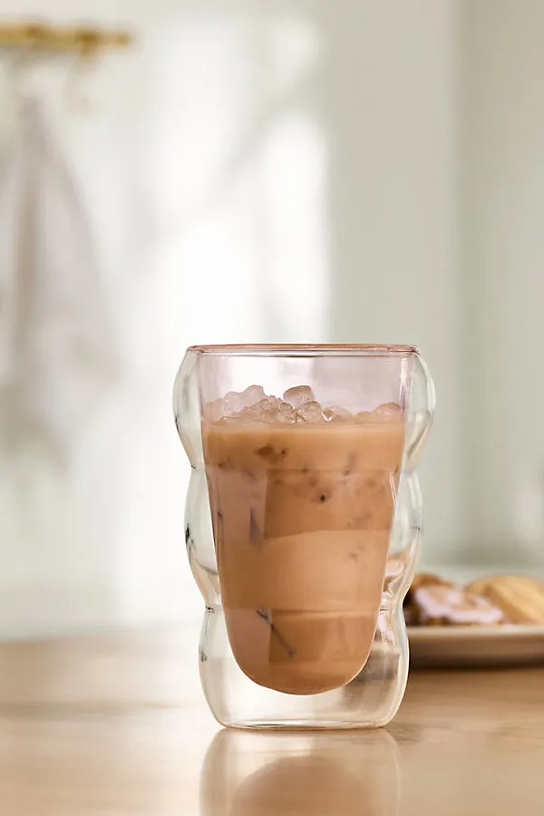 Double Wall Glass Cloud Cup - Pink, Borosilicate Glass by Anthropologie