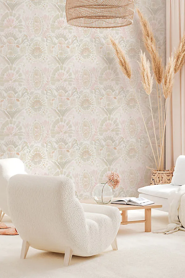 Bohemia Wandering Rose Peel and Stick Wallpaper - Pink product