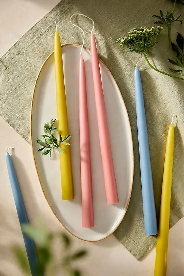12" Taper Candles Set of 2 - Pink, Paraffin Wax product