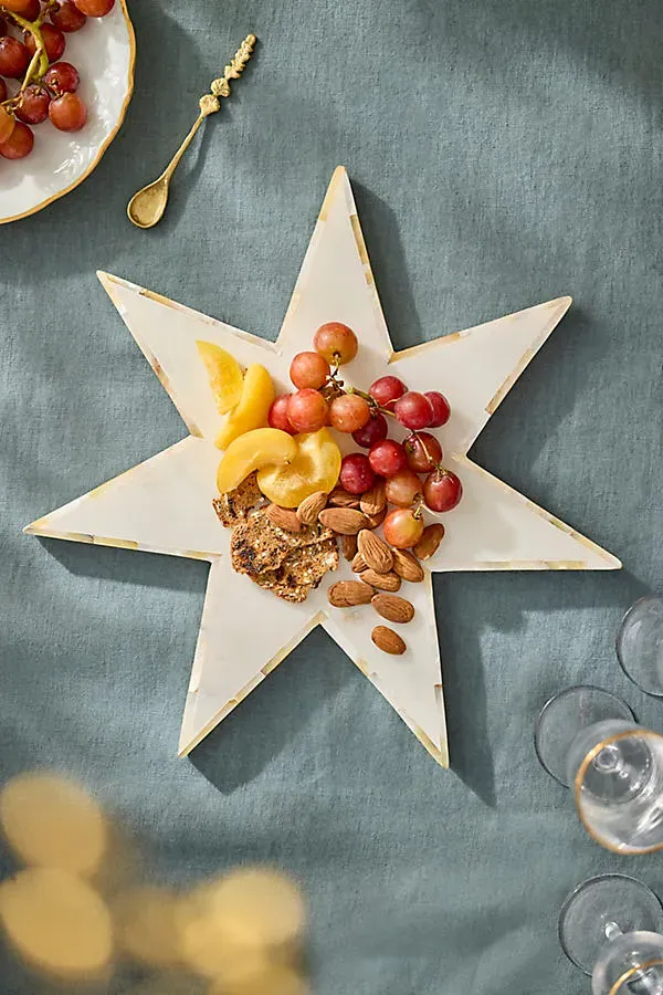 Abalone Marble Star Serving Board - Marble by Anthropologie