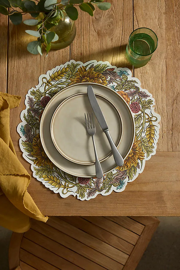 Acanthus Wreath Paper Placemats Set of 12 by Anthropologie, image 2