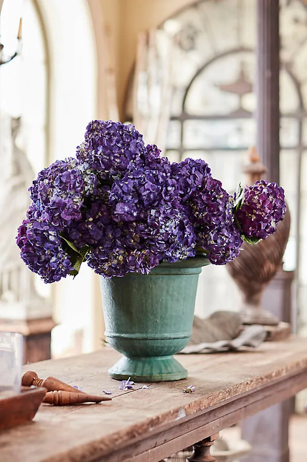 Aeros Ceramic Urn - Green by Anthropologie