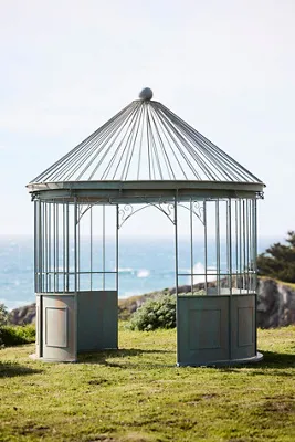 Arched Steel Gazebo - Verdigris product
