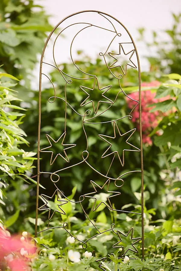 Astrological Arch Trellis - Antique Brass, Iron product