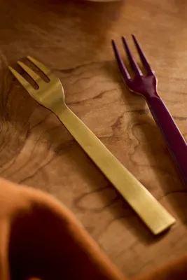 Autumn Enamel Appetizer Forks Set of 4 by Anthropologie, alternate view