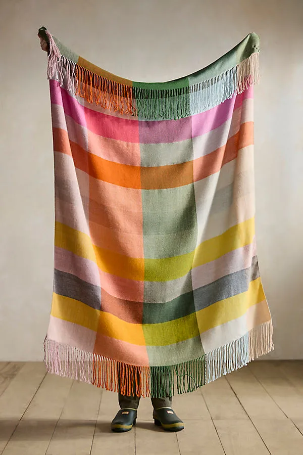 Autumn Plaid Alpaca Throw by Anthropologie