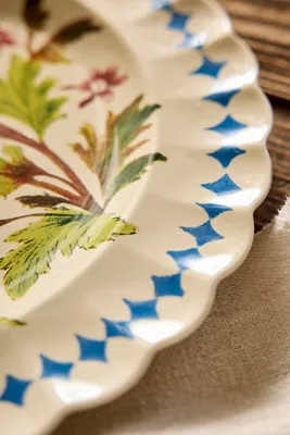 Autumnal Floral Stoneware Dinner Plate - Pink by Anthropologie, image 2