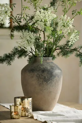 Avery Small Vase - Terracotta by Anthropologie, alternate view