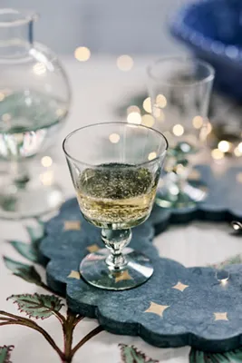 Ball Footed Red Wine Glasses, Set of 2 - Recycled Glass by Anthropologie, image 2