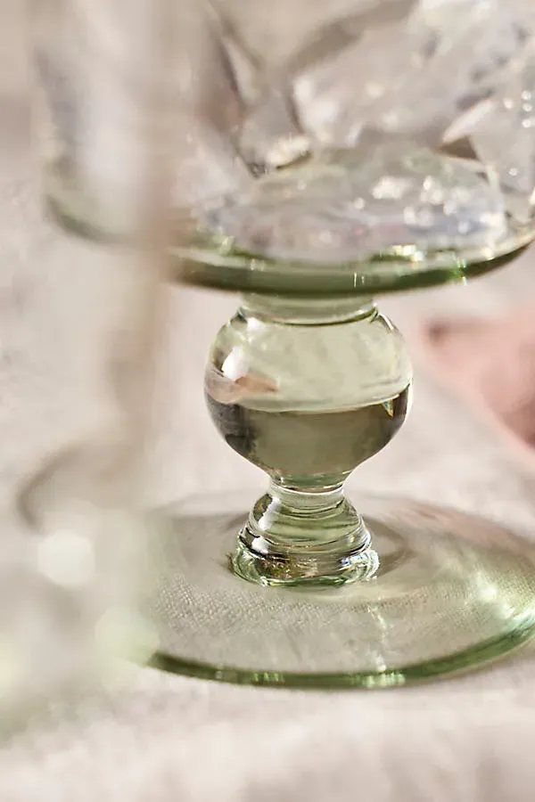 Ball Footed Water Glasses, Set of 2 - Recycled Glass by Anthropologie, image 2