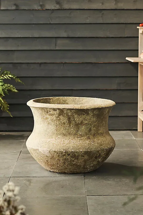 Barnacle Lotus Planter - Ivory by Anthropologie, alternate view